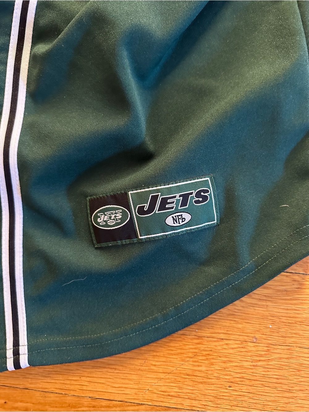 New York Jets NFL Jersey Green Baseball Jersey Sz Medium Mens NY Vintage - Picture 2 of 9